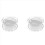 2X Kitchen Multifunctional Garlic Crusher Manual Garlic Roll Crusher Chopper Kitchen Gadgets Accessories White 1