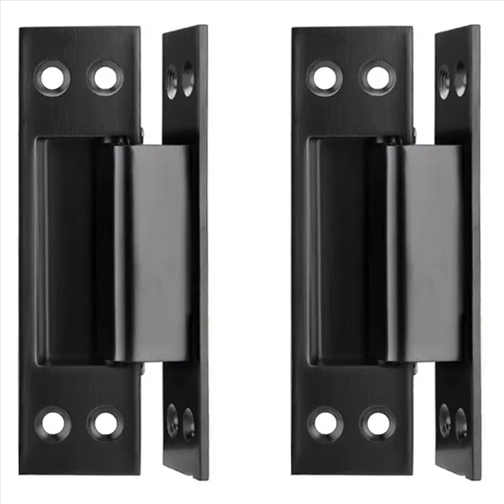 2Pcs 4-Inch Concealed Door With Concealed Stainless Steel Wooden Door Concealed Door And Hinge Hidden Hinge Black 4852352326767