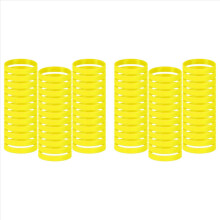 200 Pcs Solid Color Rubber Bracelets Silicone Wristband Sports Elastic Rubber Bulk Adult Wrist Bands(Yellow)