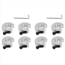 Linear Rail Limit Fixing Rings, 8pcs 12mm SBR12 Linear Rail Stop Collars Anti-Collision Block Stopper Fixing Rings