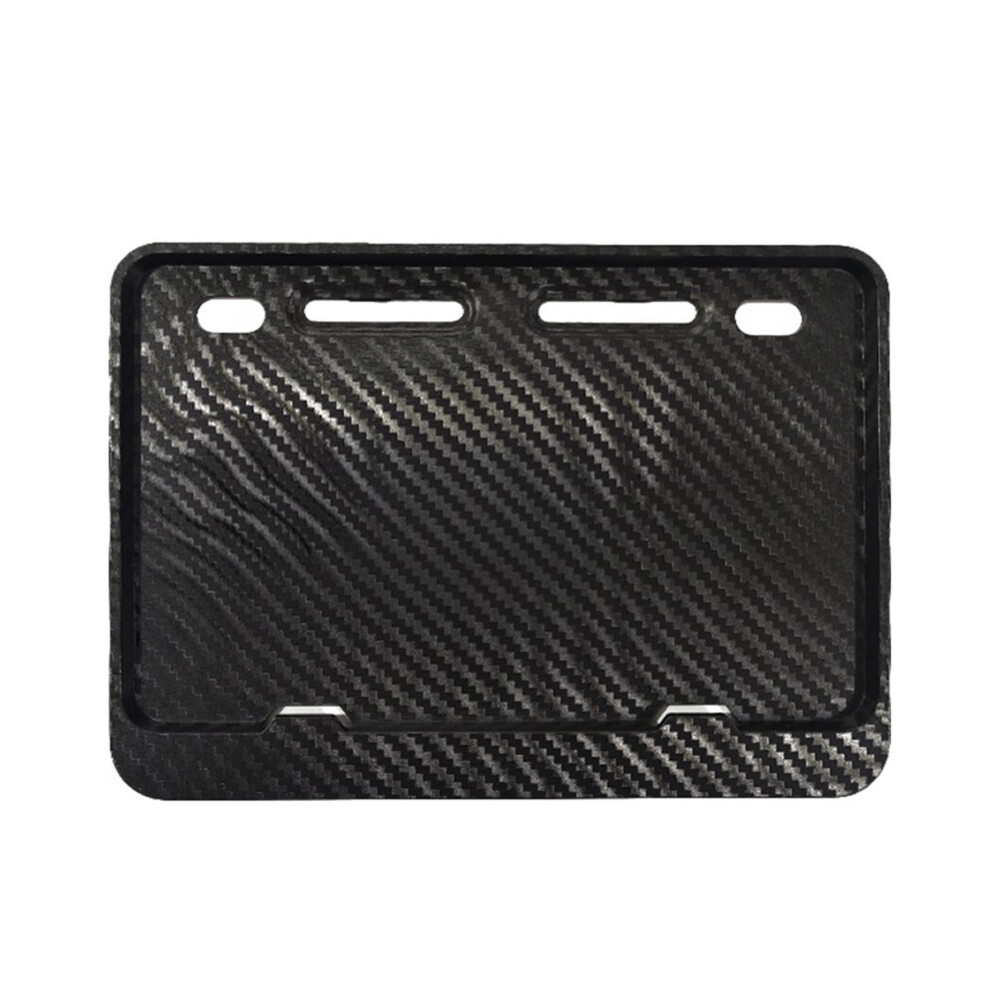 Universal Motorcycle License Plate Protection Frames Holders For Motorcycle Front & Rear Plates Carbon Fiber 4852352398832