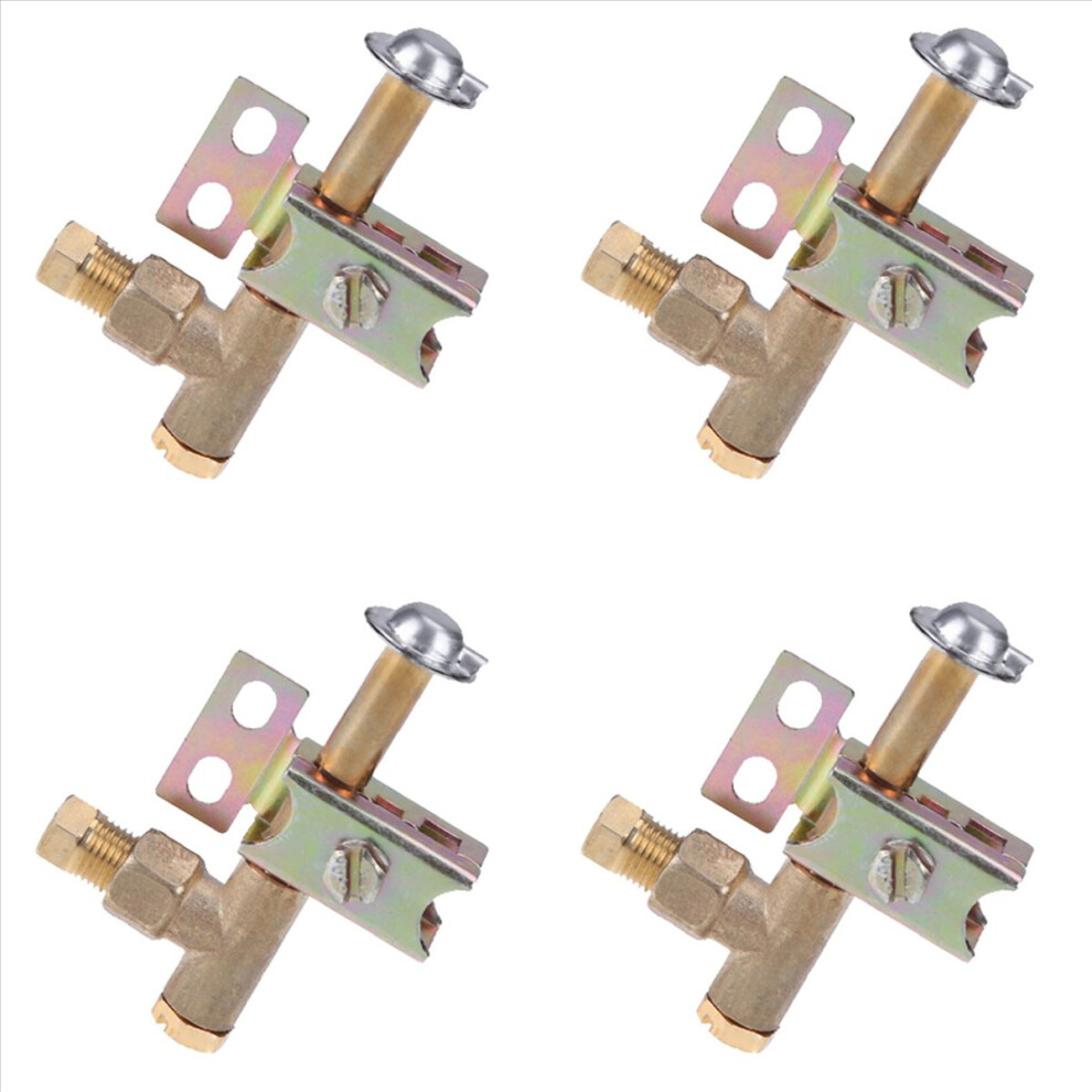 4X Pilot Burner One Way Flame Bracket Can Have Natural Or Lp Gas 2 Hole Propane /Butane Heavy Pilot Assembly 4852352322677