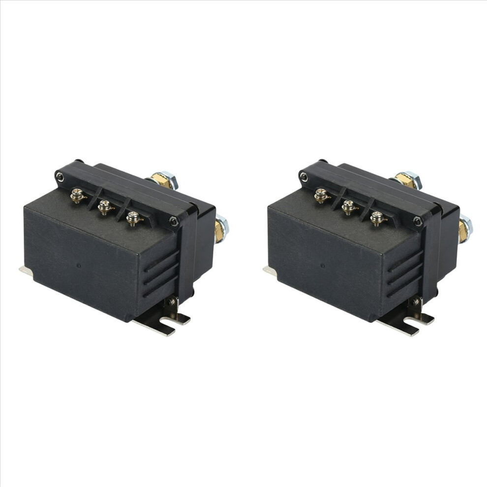 2X Universal 12V 500A Winch Remote Contactor 12000 Pounds Winch Control Solenoid Relay Twin Wireless Remote Recovery 4852352322684