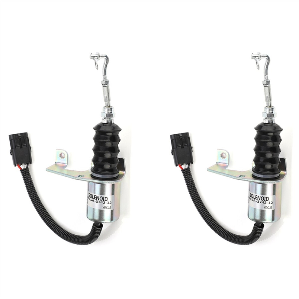 2X 12V Shut Off Solenoid For Deutz 1751Es Engine 3932017 Sa-3742-12 4852352330153