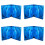 4X CD Storage Box 10-Piece Pack CD Case Plastic Double-Sided CD Storage Car CD Case Thickened DVD Case,Blue 1