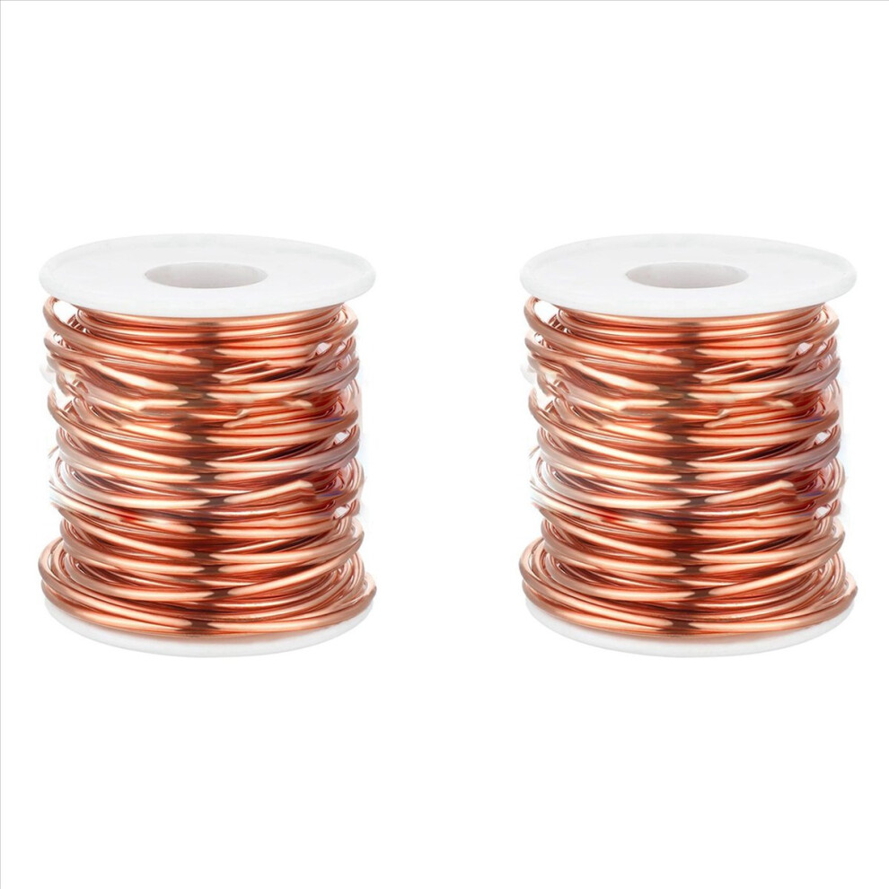 2X Soft Copper Wire For Electroculture Plants Bare Pure Copper Wire,1 Pound Spool,24 Gauge,0.020 Inch Dia 4852352342781