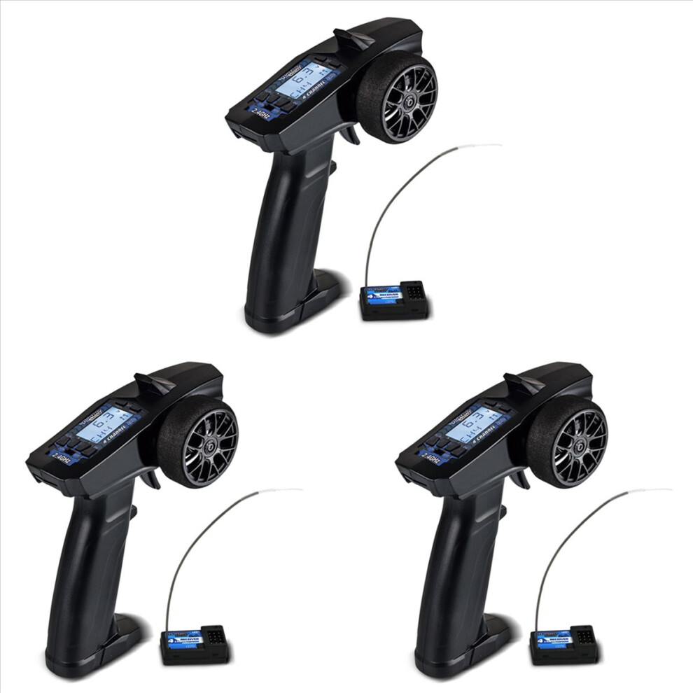 3X Turbo Racing 2.4G 4Ch Remote System Lcd Display Radio Transmitter Remote Control With Receiver For Rc Car Auto Boat 4852352334069