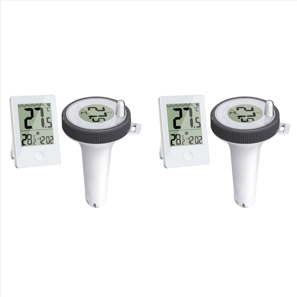 2X Swimming Pool Thermometer Floating Easy Read, Digital Pool Thermometer For Swimming Pools,Small Ponds,Aquariums 4852352339255