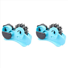 2X Multiple Roll Cut Heat Tape Dispenser Sublimation Tape Dispenser with 1 Inch and 3 Inch Core Blue