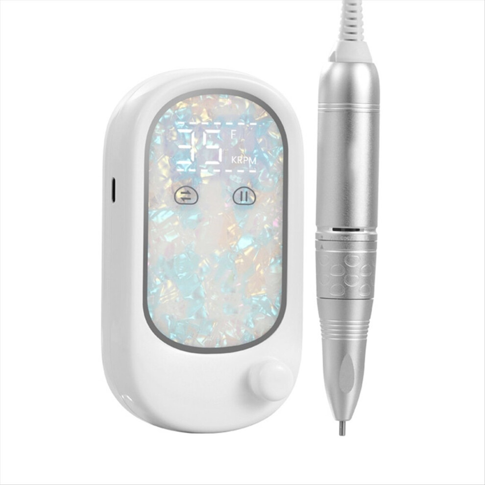 Battery-Powered Portable Nail Polisher Nail Polisher 35,000 Rpm Nail Salon Manicure Tool for Shaping,Removing Polishing