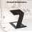 2X Desktop Speaker Stand Mount Studio Monitor Riser Support with Vibration Absorption Pad Mount 4