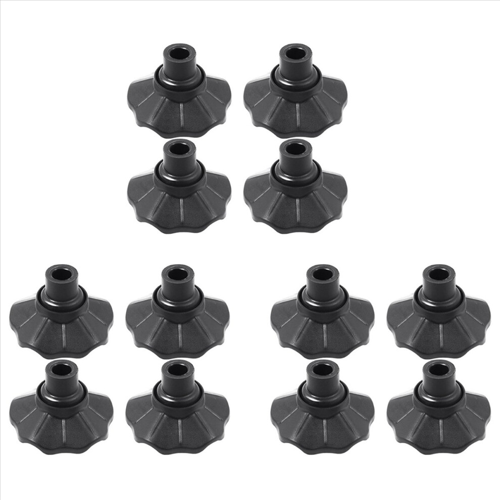 12Pcs Camping Stool Leg Cap Non-Slip Outdoor Chair Foot Cover Adjustable Fishing Chair Accessory 16Mm 4852352342279