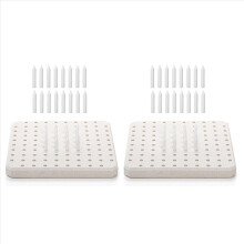 2X Kiln Tilt Support Nail Pottery Firing Pad,Ceramic Refractory Support Pad,High Temperature Kiln Burning Tool