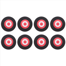 8pcs 25 X 3Cm Archery Eva Foam Target Self Healing Bow Moving Hunting Practice Black+Red