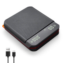 Coffee Scales, 3 Modes 0.1g High Precision Mini Coffee Scales with Timer, Espresso Scale with Auto Tare and Touch Sensor Button, USB Rechargeable