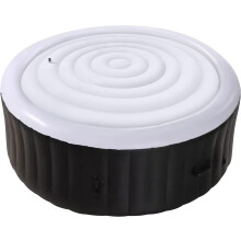 5.4 Ft Inflatable Round Hot Tub Cover - Energy Saving Spa Lid - Outdoor Spa Tub Lid for Insulated Thermal Bathtub