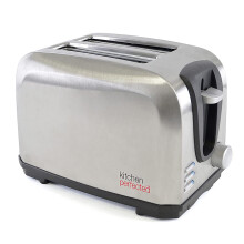 KitchenPerfected 2 Slice Wide Slot Toaster - Brushed Steel - E2019BS