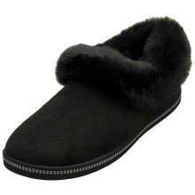 (40) Skechers Cozy Campfire Vegan Damen Hausschuhe Schwarz