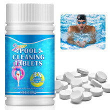 NUEDSFXO Chlorine Tablets for Swimming Pool, Chlorine Tablets for Hot Tub, 100pcs Pool Cleaning Tablets for Swimming Pool Spa Hot Tub Bathtubs Instant