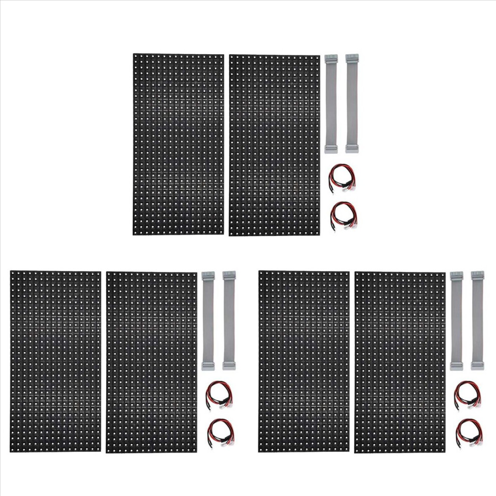 6Pcs P10 Full Color Outdoor Led Module Hub75 Smd3535 32X16 Pixels Led Display Panel 320X160mm 1/4S Driver 4852352328914
