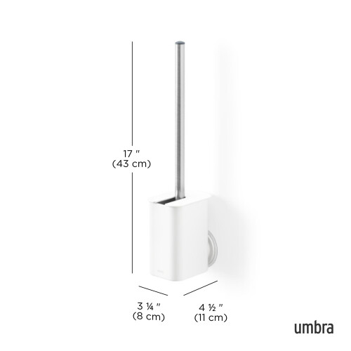 Umbra Umbra Flex Adhesive Toilet Brush & Holder 1