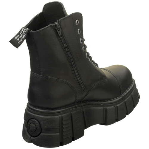 New Rock (45) New Rock Metallic Plattformboots - Schwarz  Unisex 1