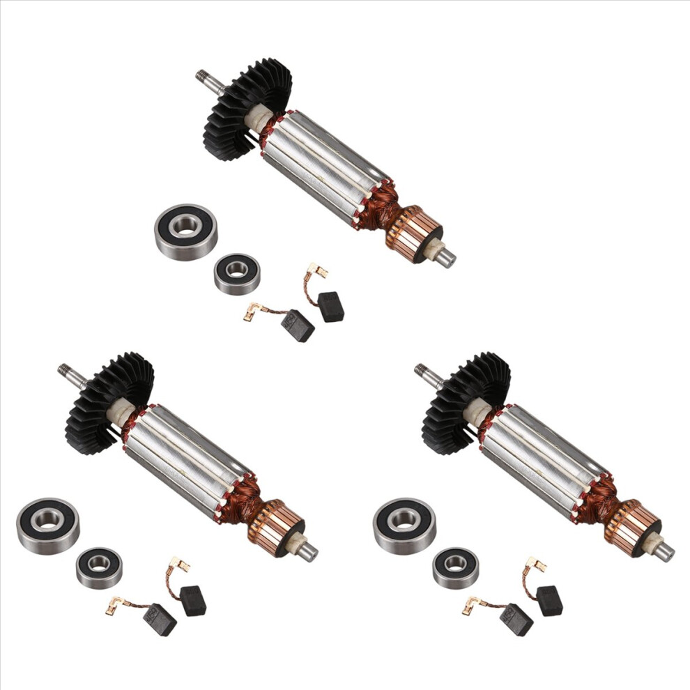 3X Ac 220-240V Armature Anchor Replace For Ga5030 Ga4530 Ga4030 Ga5034 Pj7000 Ga4030r Ga4034 Engine Rotor 4852352348233