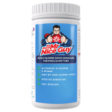 Non Chlorine Shock Granules For Pool Spa & Hot Tub 1kg ? Alternative To Chlorine & Bromine - Effective Disinfectant - Fast Dissolving - No More Mr