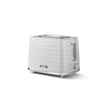 Linsar - 2 Slice Toaster - Unique Curved Texture - Defrost, Reheat, Cancel Functions - 7 Browning Levels, Wide Slots, Removable Crumb Tray - Automatic