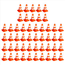 Mini Traffic Cones 50Pcs Miniature Road Cones Construction Cones Kids Traffic Cones Traffic Signs Toys