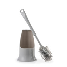 Beldray Antibac Silicone Toilet Brush - Includes Holder, Built In Rim Cleaner, Treated With Zinc Prythione To Reduce Bacteria Build Up, Non-Scratch