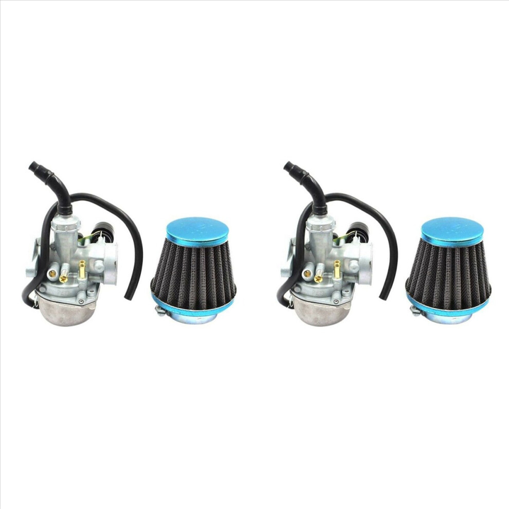 2X Pz19 Carburetor For 50Cc 70Cc 90Cc 110Cc 125Cc Dirt Bike Atv Scooter Moped With Air Filter 4852352348868