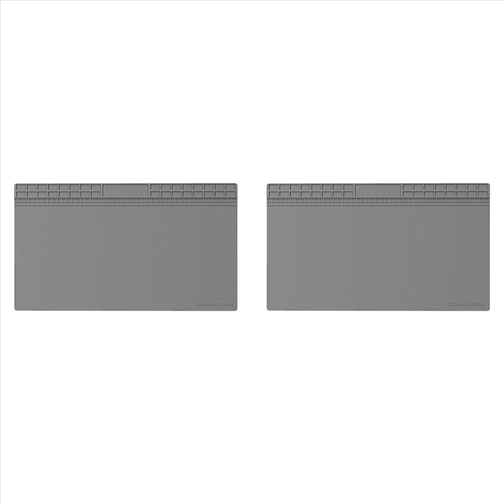 2X Super Big 700X400mm Pure Silicon Insulation Pad Repair Work Mat Bga Heat- Soldering Station Gray 4852352329225
