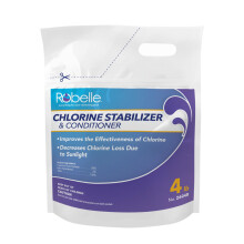 Robelle 4-Pounds Premium Chlorine Stabilizer and Conditioner, Concentrated Cyanuric Acid for Pools, Pool Stabilizer, Helps Chlorine Last Longer