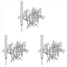 300Pcs Double-Head Skirting Thread Seamless Nail, Skirting Line Without Marks Nail, Seamless Nail with Nail Sleeve Tool