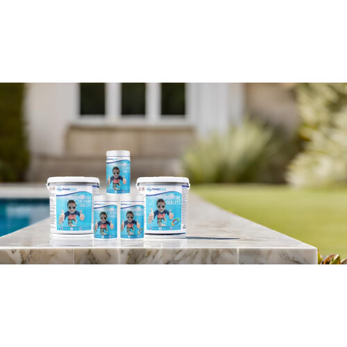 Deep Blue Pro - Stabilised Chlorine Granules 1kg Rapid dissolve Neutral PH 1
