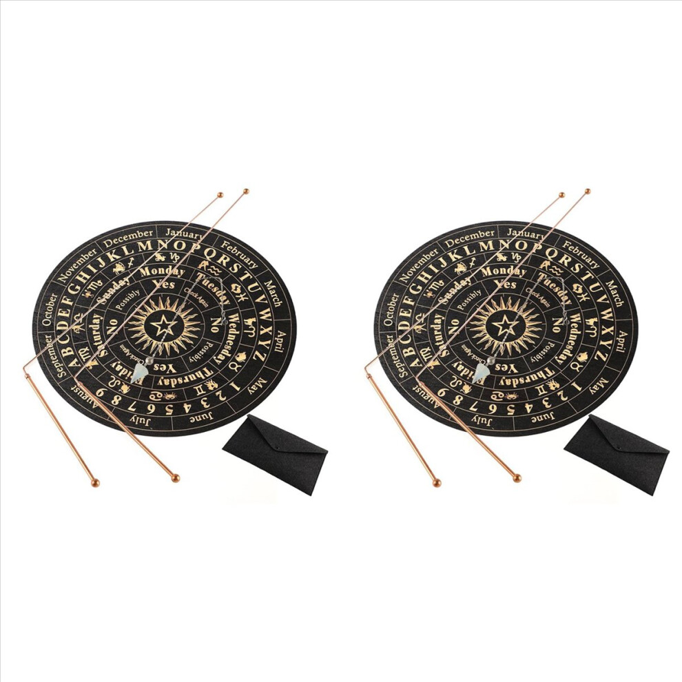 Copper Dowsing Rods - 4Pcs Divining Rods+Dowsing Pendulum + Divination Mat- Divining Water, Treasure, Buried Items Etc 4852352336247
