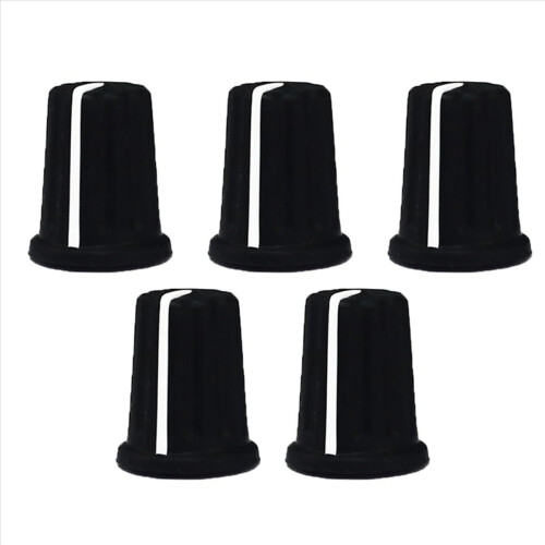 10X EQ Rotary Knob Replacement Equalizer Potentiometer Fader Knobs Push Rod Cap, Knob Cap-F 1
