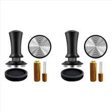 2X Coffee Espresso Tamper 51mm with WDT Tool Calibrated Spring Loaded, with Silicone Mat, for Espresso Coffee Machine
