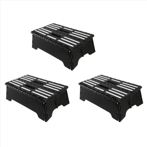 3X Non-Slip Small Compact Folding Flat Step Stool Heavy Duty Portable Folding Chair