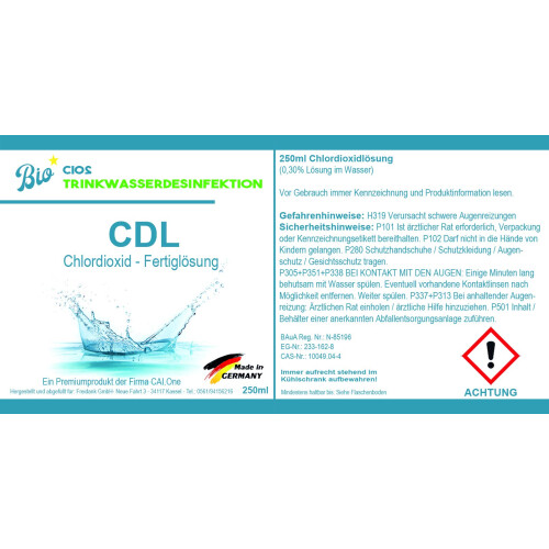 Jelly Joker 250 ml CIOS CDL/CDs Chlorine Dioxide Prep Solution 0.3% 1