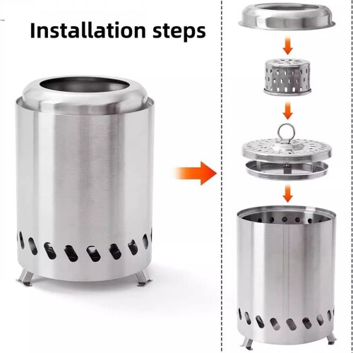 Smokeless Tabletop Fire Pit Portable Mini Stove Mini Fire Pit Wood Portable Bonfire 2
