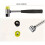 Mini Soft Rubber Hammer Hammer Hardware Tool Multifunctional Removable Double End Steel Pipe Handle Installation Hammer 5
