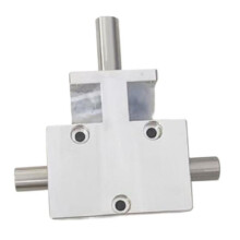 1:1 Helical Bevel Gear Shaft 12mm Codirectional Double Output Shaft 90 Degree Differential