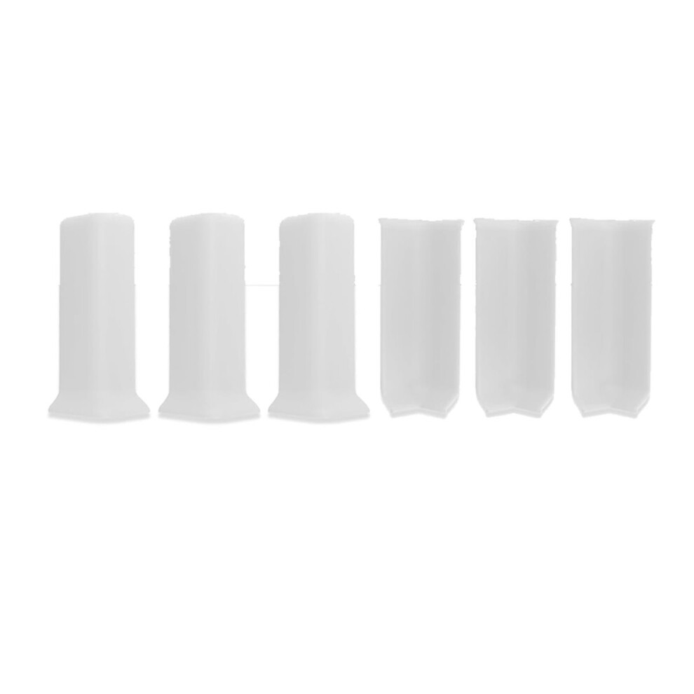 Baseboard Corner Blocks 4Inch Height, Self Adhesive -Connector Between The Cove Base Wall Base Rubber Moulding Trim 4854054903888