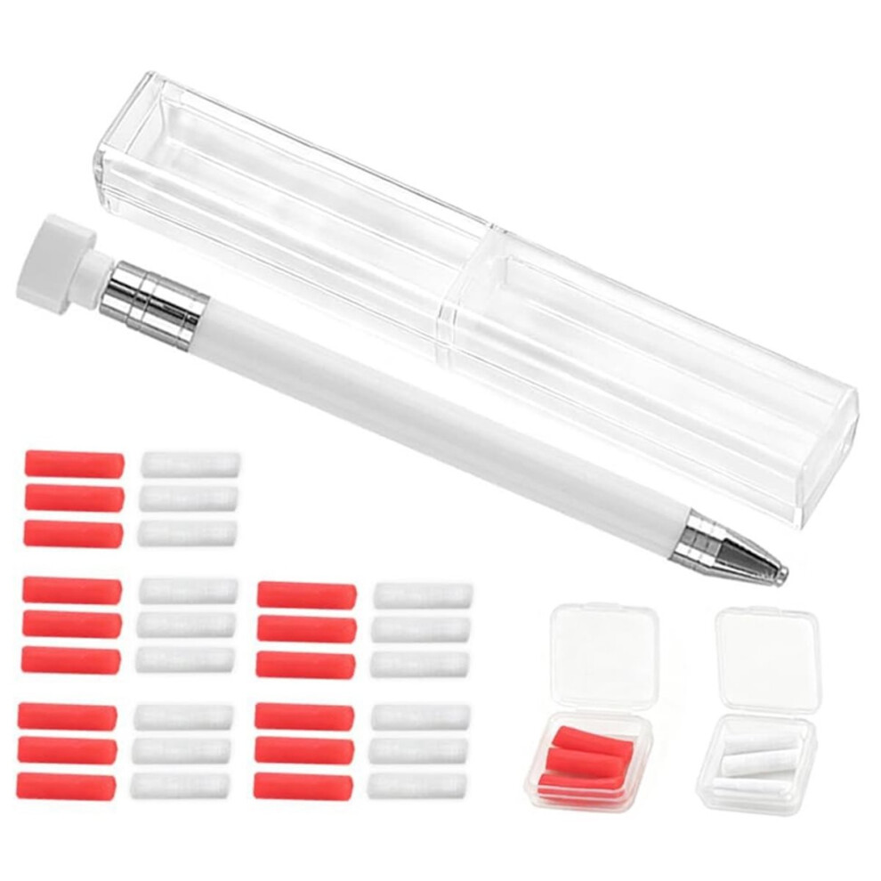 White 2025 New Refillable Wax Pen For Art, Nail Diy Craft With Ergonomic Grip,
