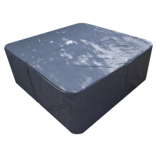 Hot Tub Protection Bag Winter Debris Cover Waterproof Black (2190 x 1960 x 1020)