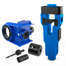 Ball Lock Hole Opener+Door Latch Mortise Tool Door Lock Installation Kit for 1-3/4in or 1-3/8in Thick Door Wood Doors A