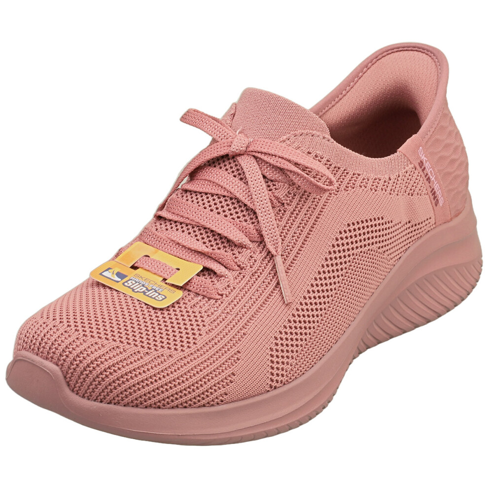 Skechers (7) Slip-Ins Ultra Flex 3.0 Vegan Womens Fashion Trainers In Mauve