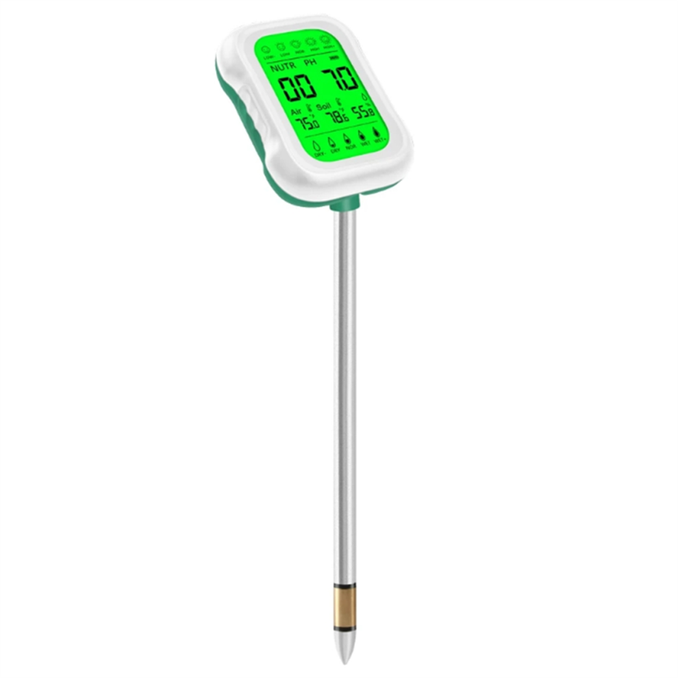 7 In 1 Soil Ph Meter Soil Moisture Temp Meter Soil Ph Fertility Humidity Temp Tester For Garden Farm Soil Analyzer Light 4854054932567